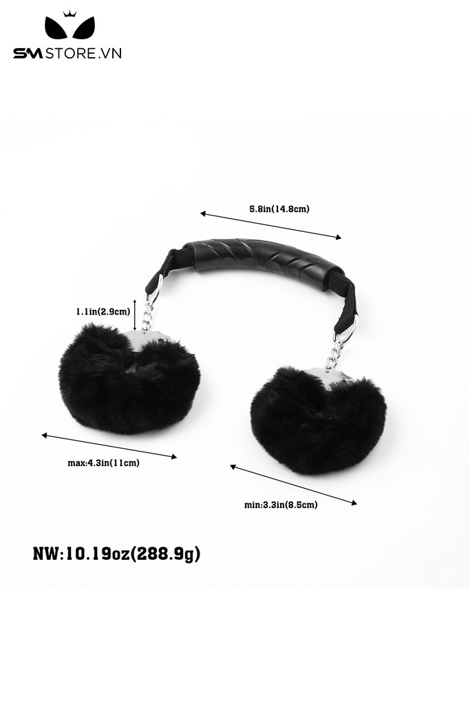 SMT3177 - Còng tay tình yêu dạng lông mềm mịn có nấc điều chỉnh