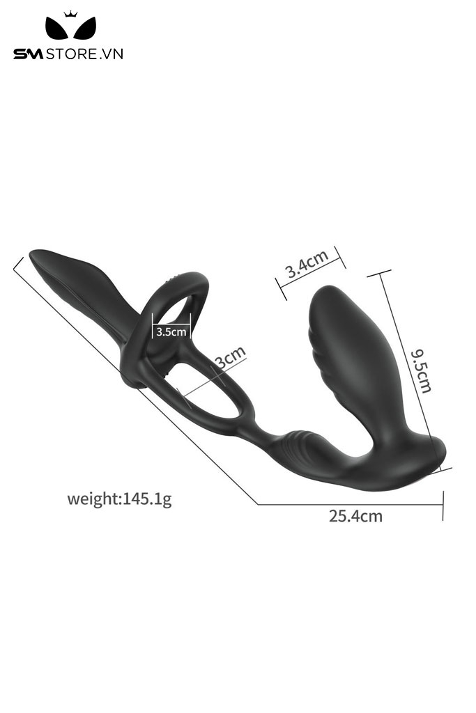 SMT3180 - Máy rung hậu môn và vòng đeo cu có máng điều khiển xa