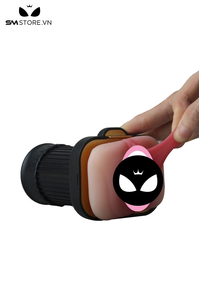 SMT3195 - Cốc thủ dâm có âm đạo giả 1 đầu tháo rời silicon dài 15cm