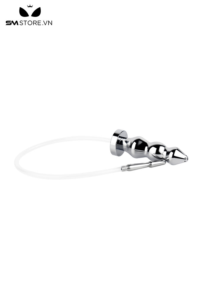 SMT3206 - Dụng cụ thụt rửa hậu môn bằng inox với butt plug 3 tầng
