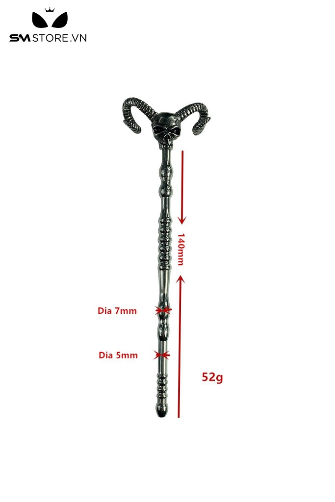 SMT3218 - Dụng cụ niệu đạo sounding inox ngụy trang hình đầu lâu