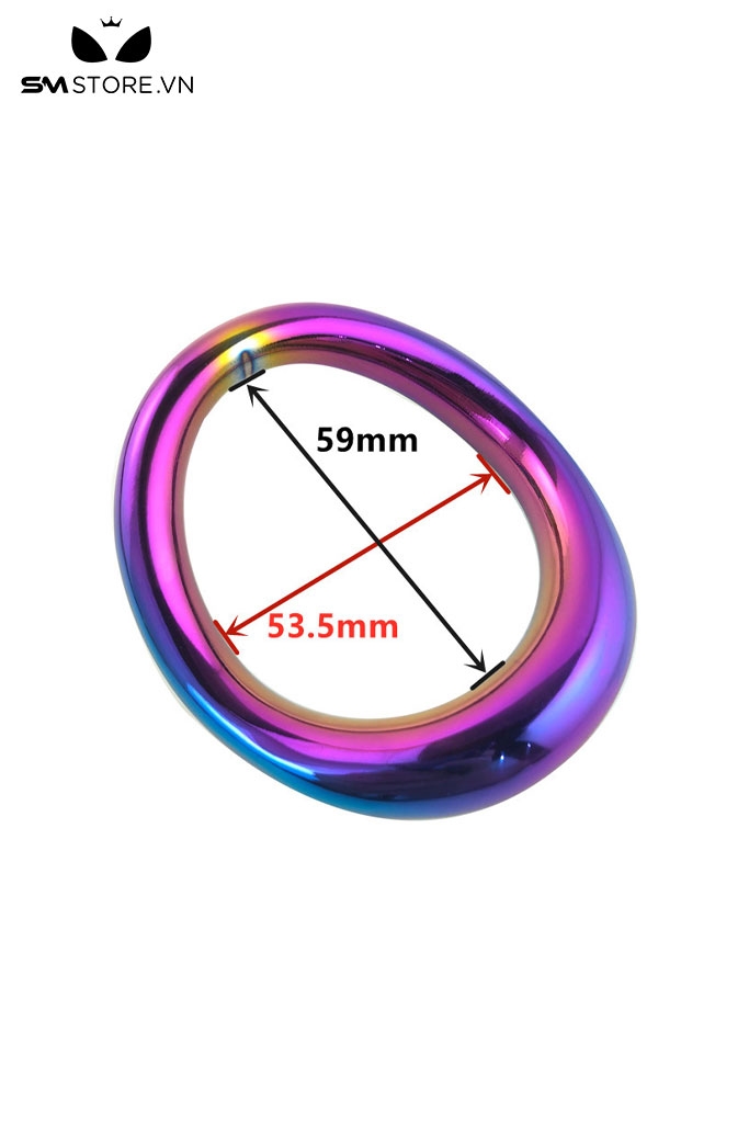 SMT3219 - Vòng đeo dương vật inox cao cấp 7 sắc cầu vòng có 3 size