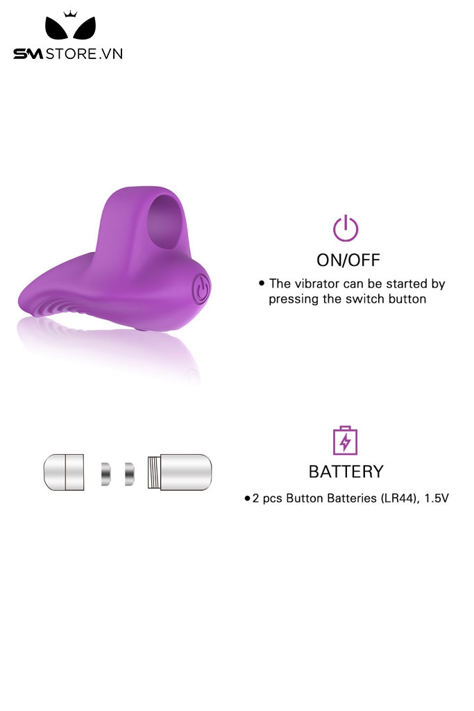 SMT3228 - Ngón tay rung có quai đeo và tháo rời được dài 69mm