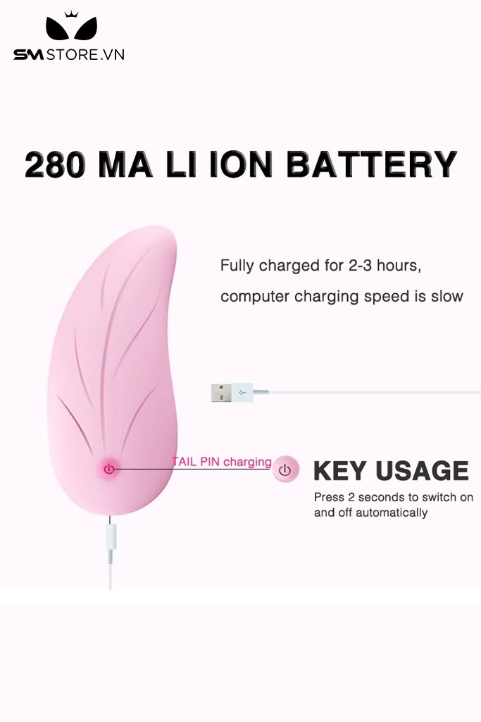 SMT3260 - Máy rung mini âm vật ngụy trang chiếc lá dài 98mm