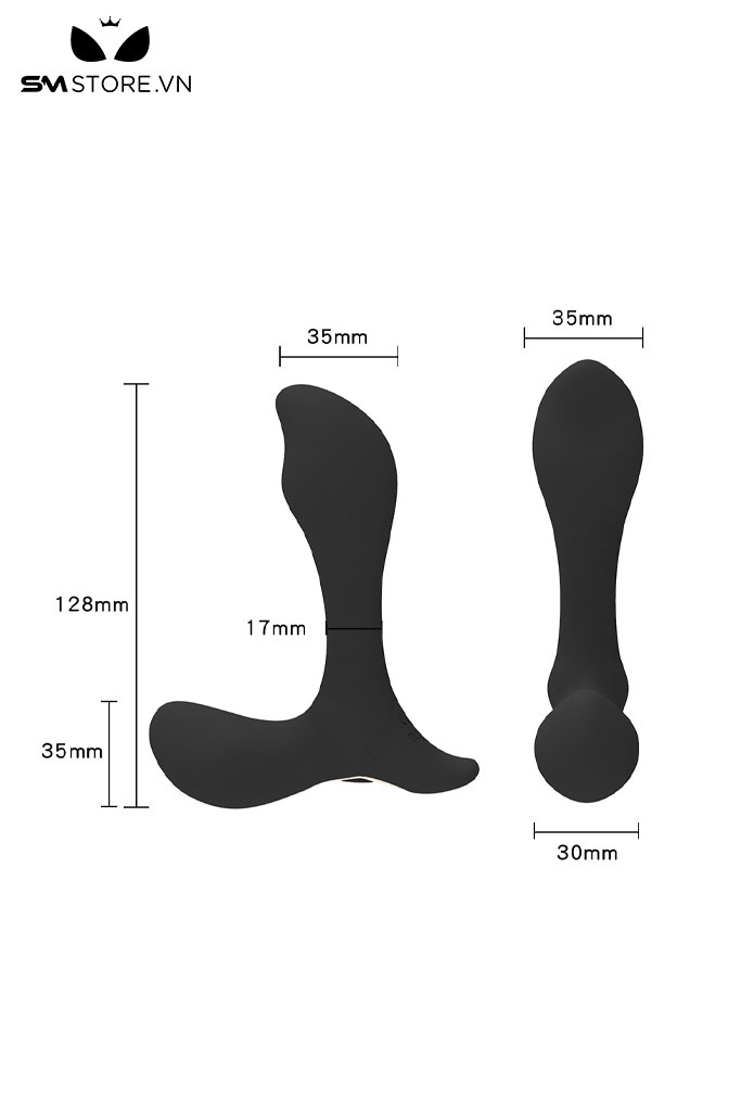 SMT3262 - Máy rung hậu môn có 3 đầu kích thích hình chữ L điều khiển xa