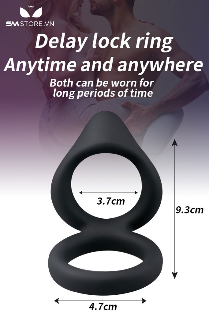 SMT3265 - Vòng đeo gốc dương vật silicon co giãn dài 9,3cm