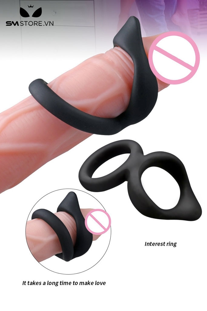 SMT3265 - Vòng đeo gốc dương vật silicon co giãn dài 9,3cm