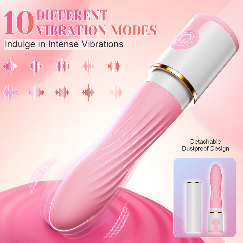 SMT3272 - Máy rung mini ngụy trang hình thỏi son có 10 chế độ