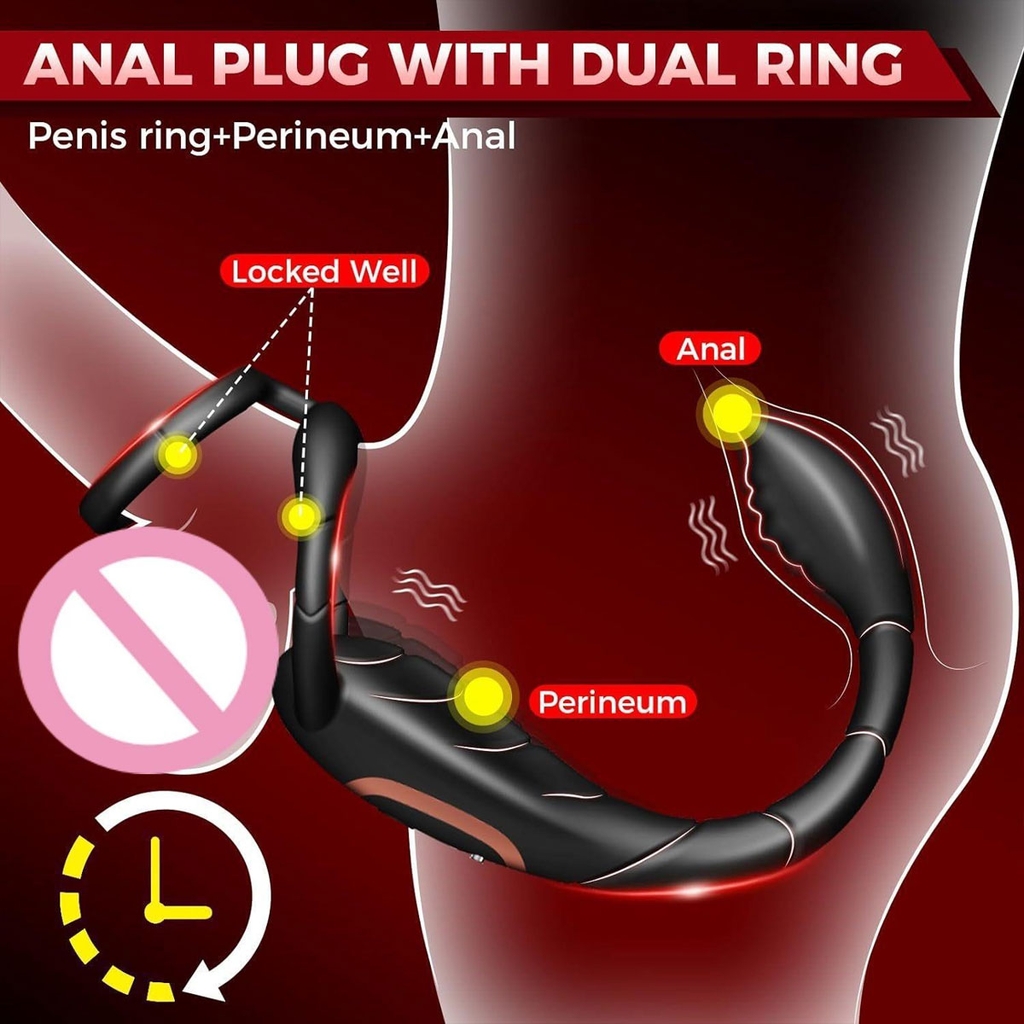 SMT3285 - Vòng đeo cu rung silicon kèm plug ngụy trang bọ cạp