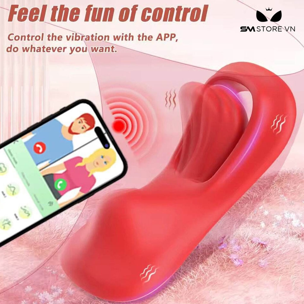 SMT3286 - Quần lót rung  có lưỡi liếm và 10 chế độ điều khiển qua APP