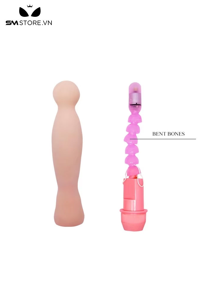 SMT3294 - Máy rung giá rẻ silicon dạng cong có 1 bi trên dài 22cm