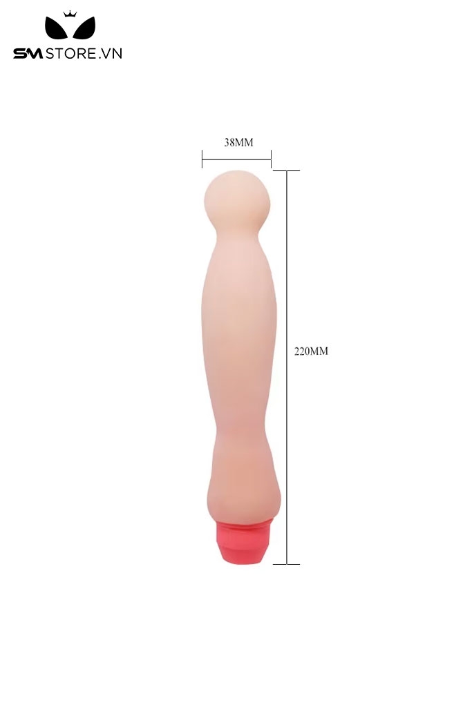 SMT3294 - Máy rung giá rẻ silicon dạng cong có 1 bi trên dài 22cm
