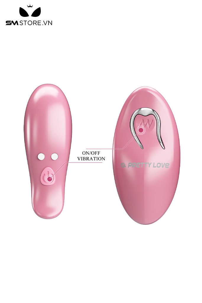 SMT3337 -  Kẹp núm vú rung Pretty Love điều khiển từ xa dài 51mm