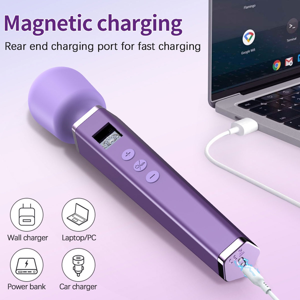 SMT3376 - Chày rung tình yêu silicon có màn hình LCD xoay 360 độ