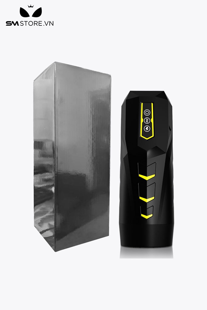 SMT3394 - Cốc thủ dâm silicon cao cấp có 9 tần số rung hút dài 25.5cm