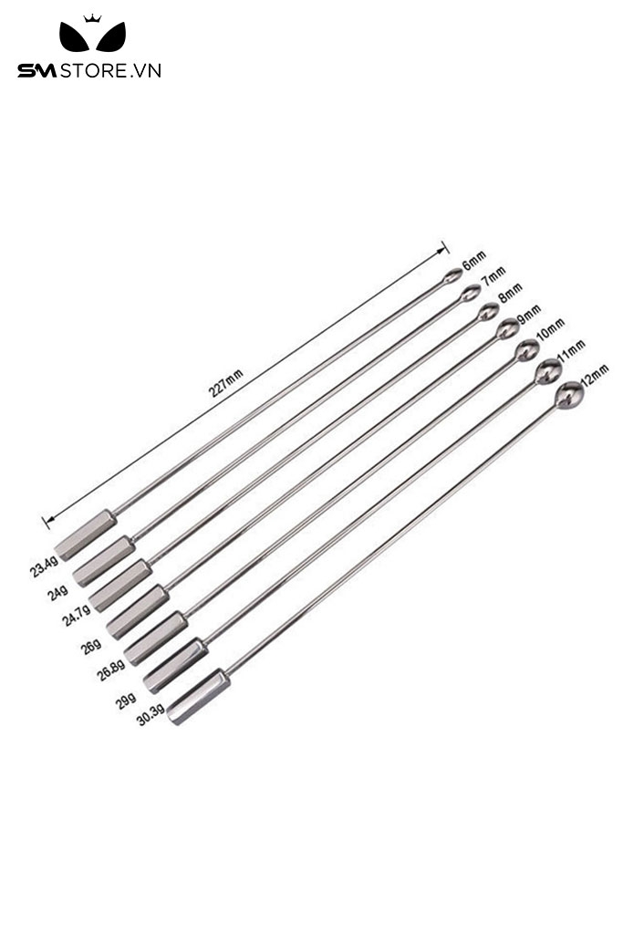 SMT3399 - Sounding inox đồ chơi niệu đạo dạng thanh thẳng có 7 size