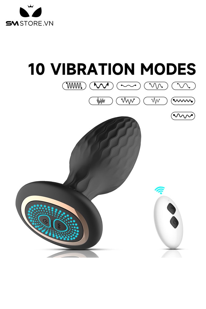 SMT3401 - Máy rung hậu môn đế phát sáng xoay 360 độ dài 12cm