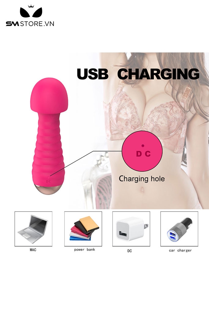 SMT3410 - Chày rung tình yêu ngụy trang hình cây nấm dài 146mm