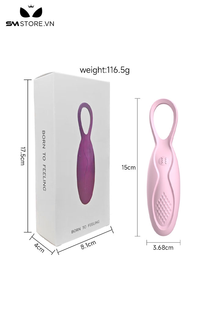 SMT3421 - Trứng rung tình yêu mini có 10 tần số sạc điện dài 15cm