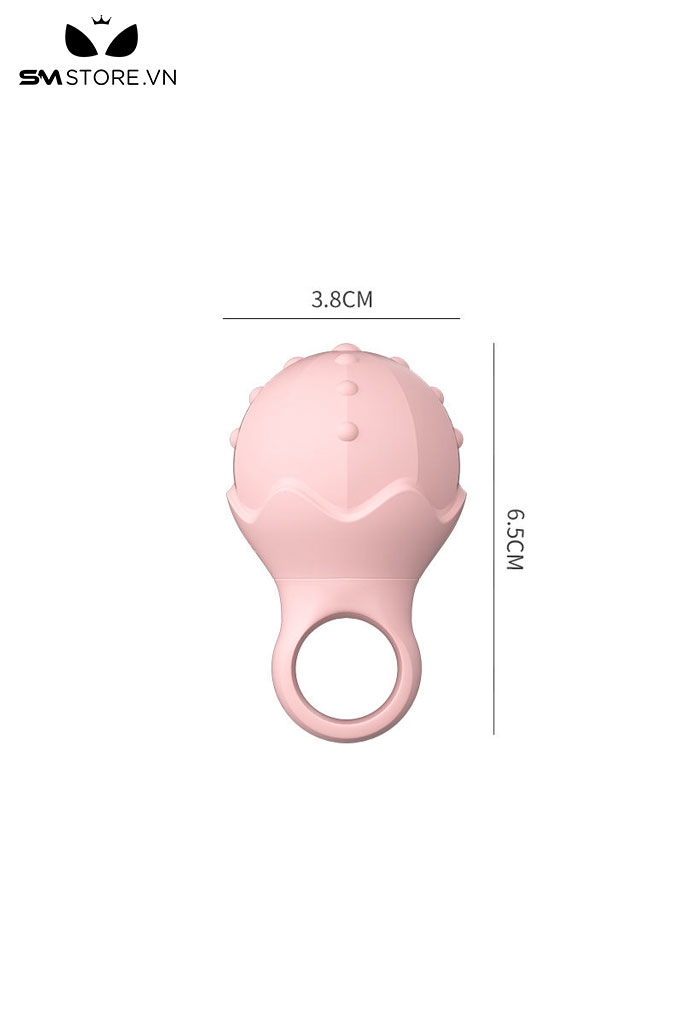 SMT3424 - Máy rung âm vật mini ngụy trang nhẫn có bi nổi dài 6.5cm
