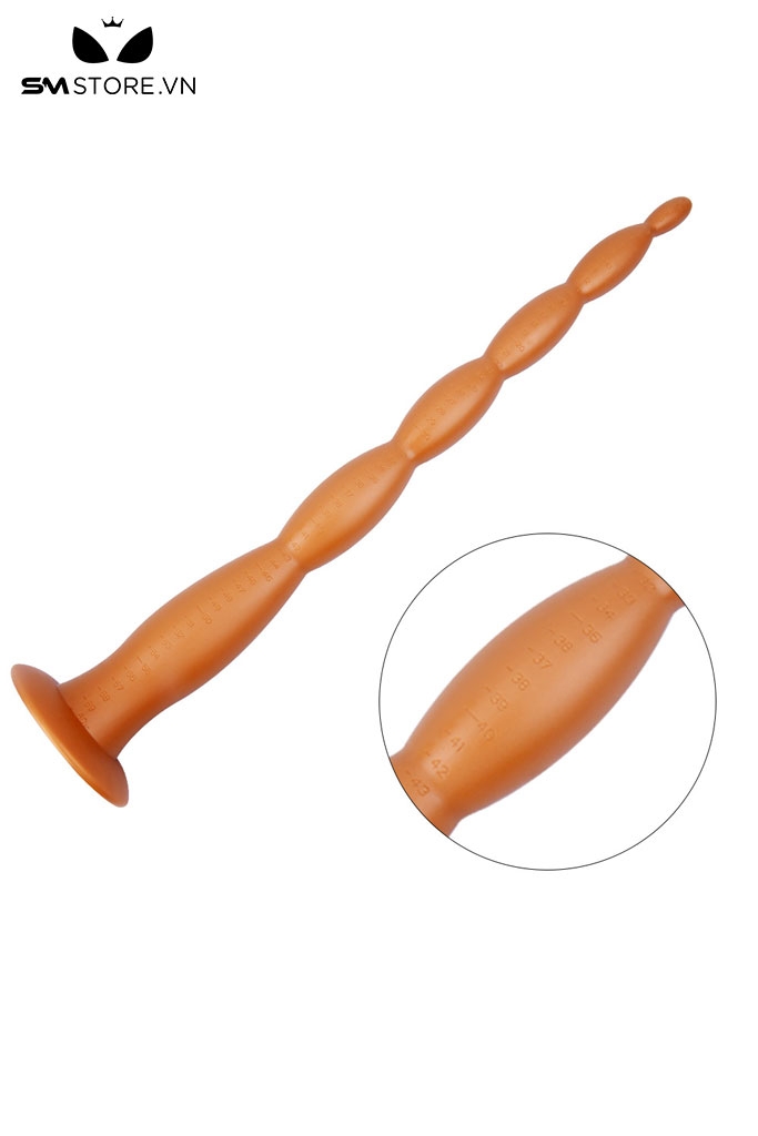 SMT3466 - Đồ chơi hậu môn long anal siêu dài 5 tầng bi liền đế dính tường