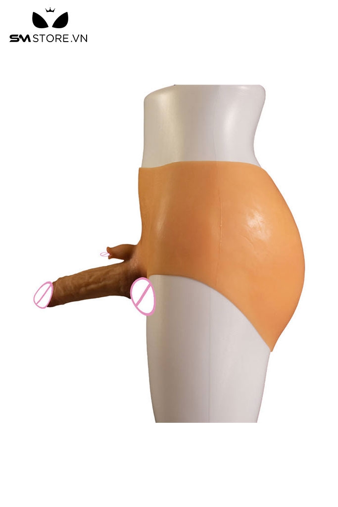 SMT3482 - Dương vật giả có quần điều khiển từ xa mix lưỡi liếm dài 16cm