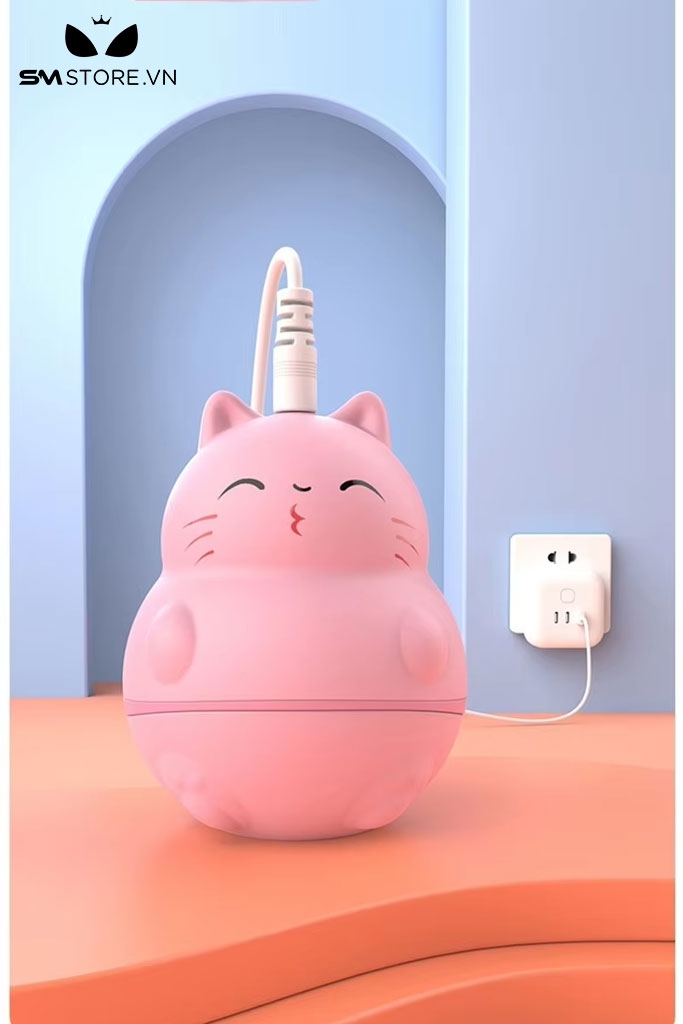 SMT3493 -  Lưỡi rung ngụy trang con mèo silicon mềm dài 7.9cm sạc điện