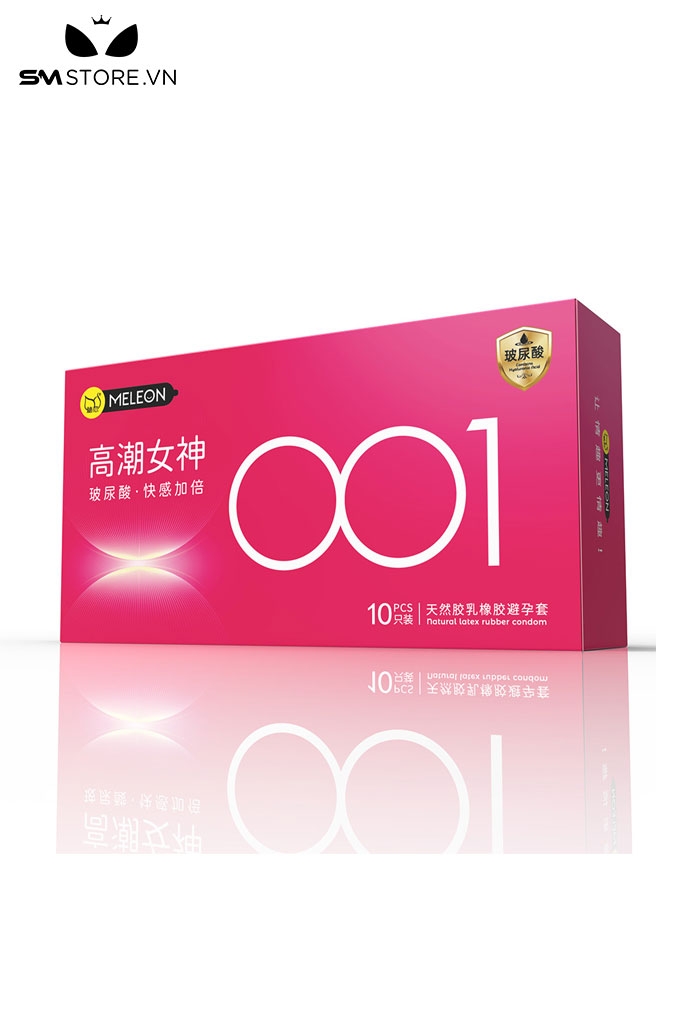 SMT3521 - Bao cao su siêu mỏng nhiều gel bôi trơn Melon hộp 10 cái