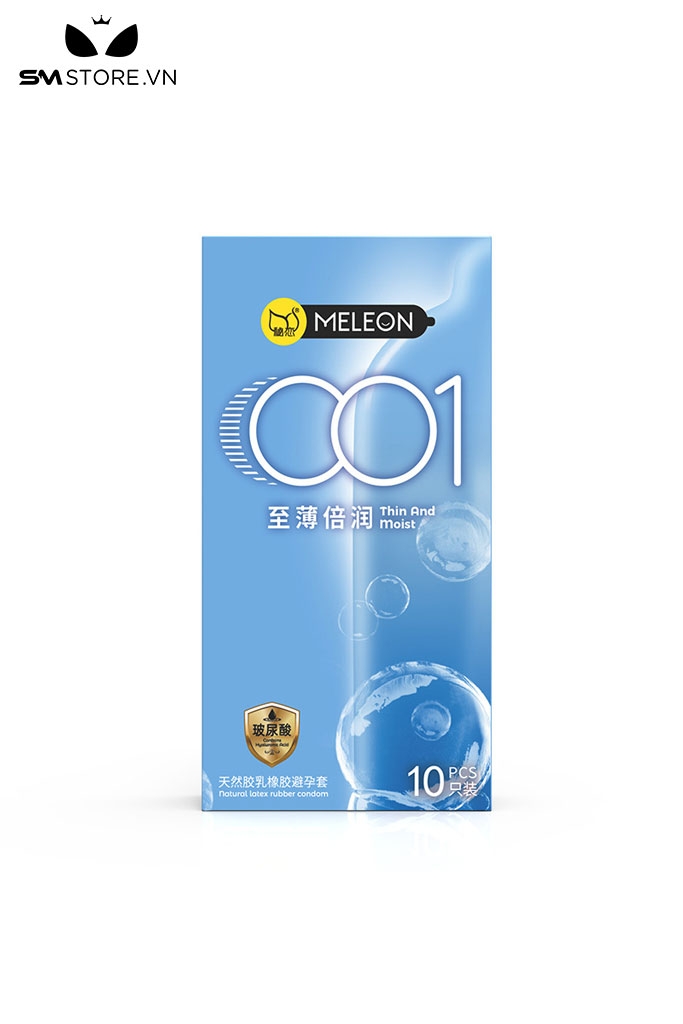 SMT3522 - Bao cao su Melon 001 siêu mỏng và ẩm hộp 12 cái