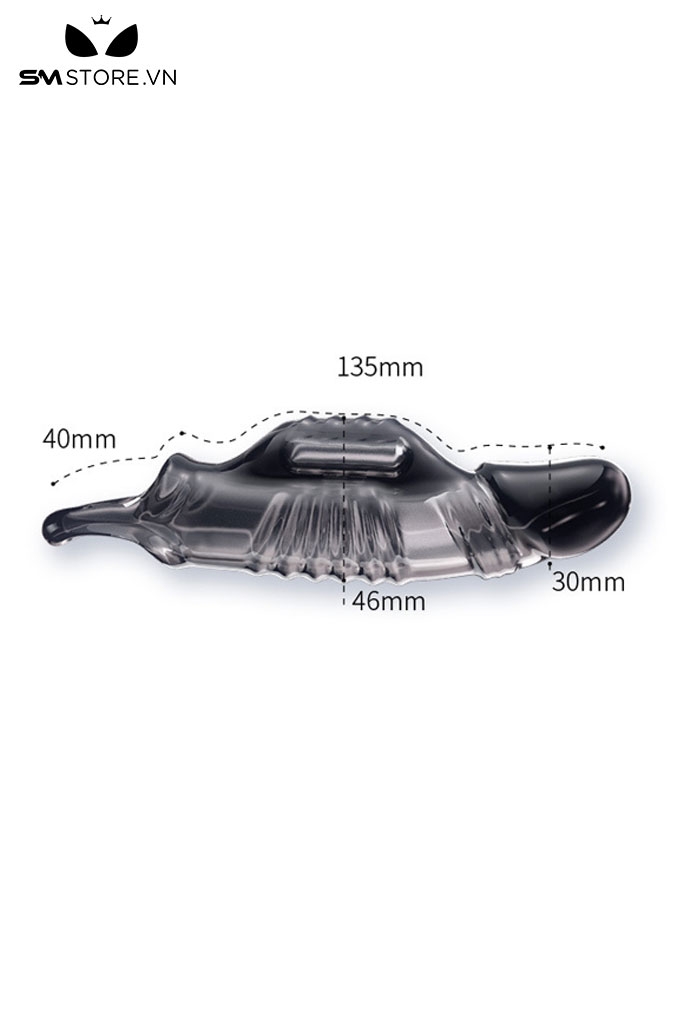 SMT3530 - Bao đôn dên silicon đàn hồi kẻ sọc silicon mềm dài 135mm