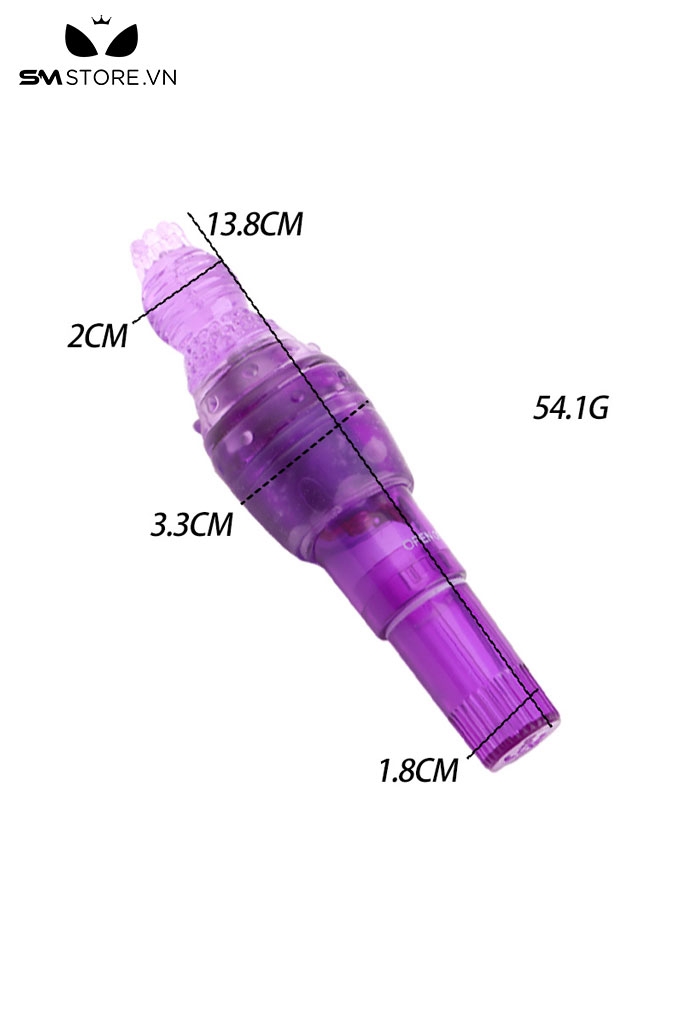 SMT3531 - Máy rung ngụy trang bông hoa chụm silicon dài 13.8cm