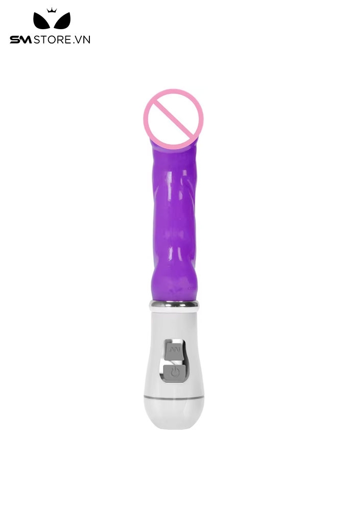 SMT3542 - Máy rung cầm tay đầu dương vật bằng silicon mềm dài 24cm