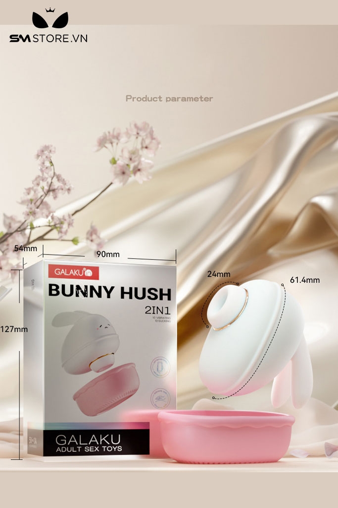 SMT3552 - Máy hút âm đạo Glaku ngụy trang con thỏ có 10 tần số sạc điện