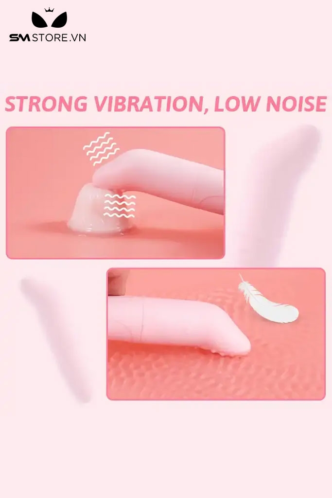 SMT3555 - Trứng rung nhựa giá rẻ dài 11.8cm có gai mềm ở đầu