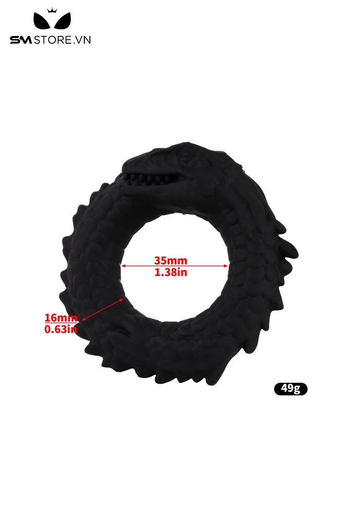 SMT3591 - Vòng đeo dương vật silicon co giãn con khủng long có vảy