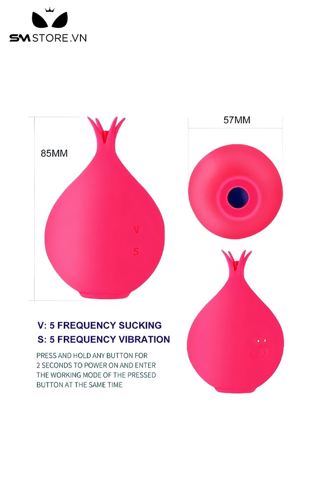 SMT3606 - Máy hút âm đạo ngụy trang củ hành kèm sốc điện dài 85mm