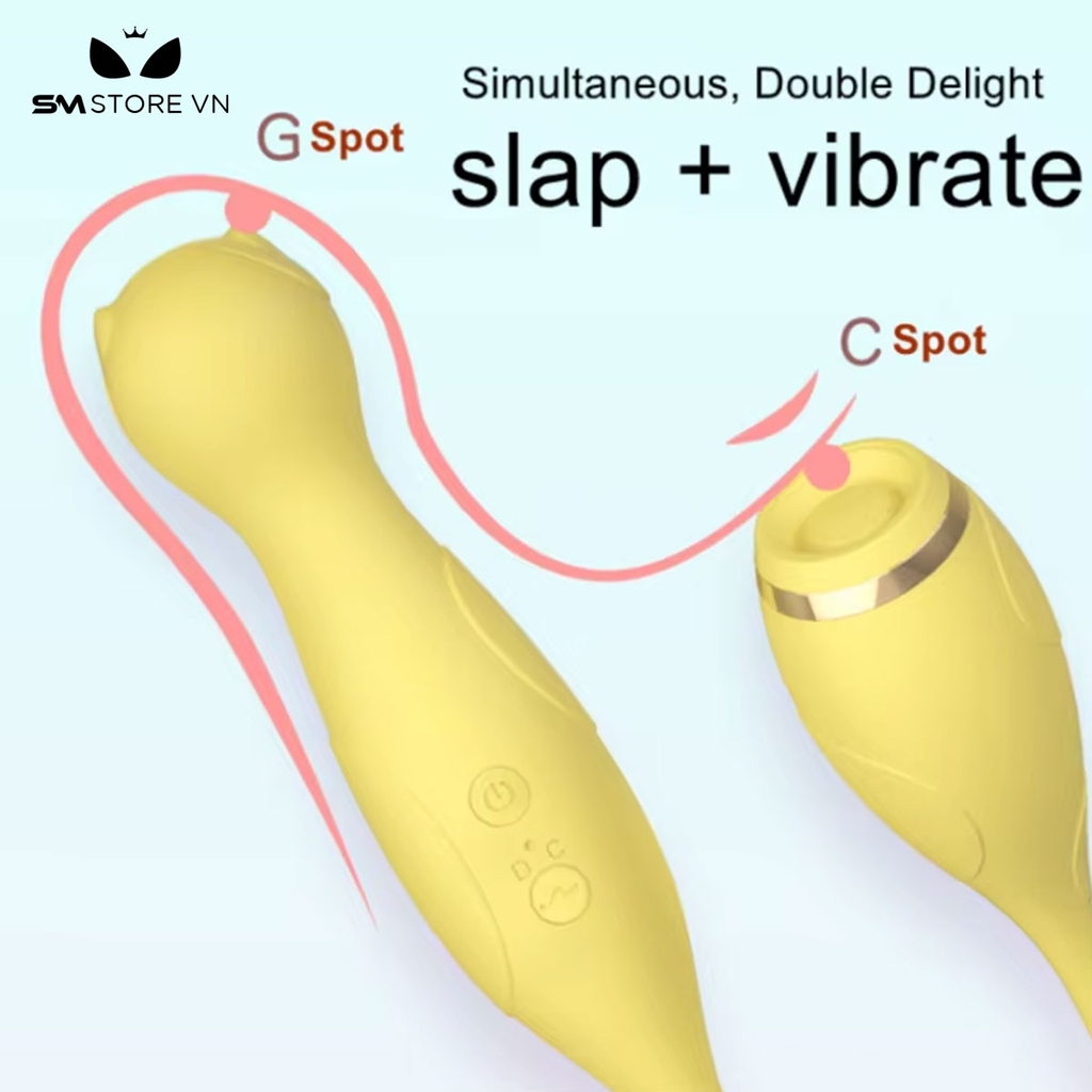SMT3630 - Chày rung tình yêu 2 đầu ngụy trang con mèo dài 12cm