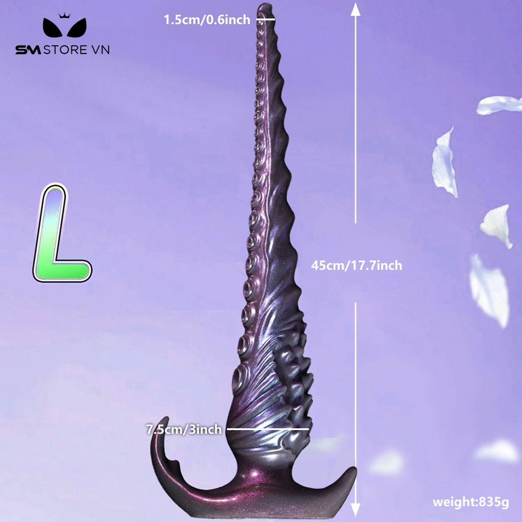 SMT3662 - Long anal có xúc tu bạch tuộc đế cong dài 15, 35 và 45cm