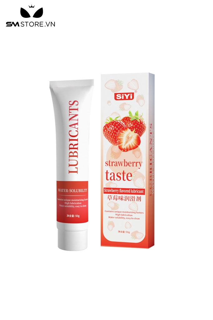 SMT3677 - Gel bôi trơn SIYI gốc nước hương dâu tây và đào tự nhiên