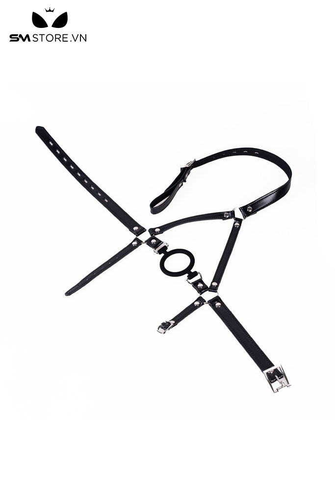 SMT3696 - Đồ chơi bịt miệng ring gag silicon có dây đeo vòng qua đầu