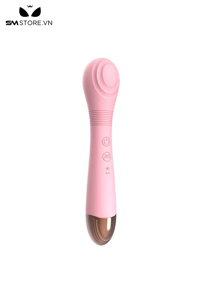 SMT3744 - Máy rung 2 đầu với đầu chày và lưỡi liếm silicon dài 22cm