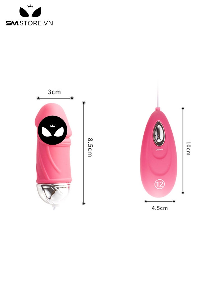 SMT3790 - Trứng rung có dây ngụy trang dương vật giả dài 8.5cm