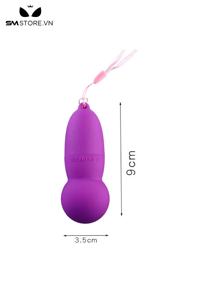 SMT3791 - Trứng rung mini giá rẻ không dây dài 9cm có dây đeo