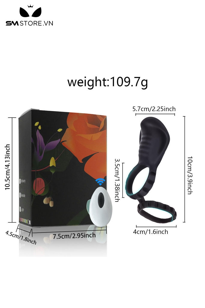 SMT3797 - Vòng rung dương vật ngụy trang đầu rắn hổ mang có 10 chế độ