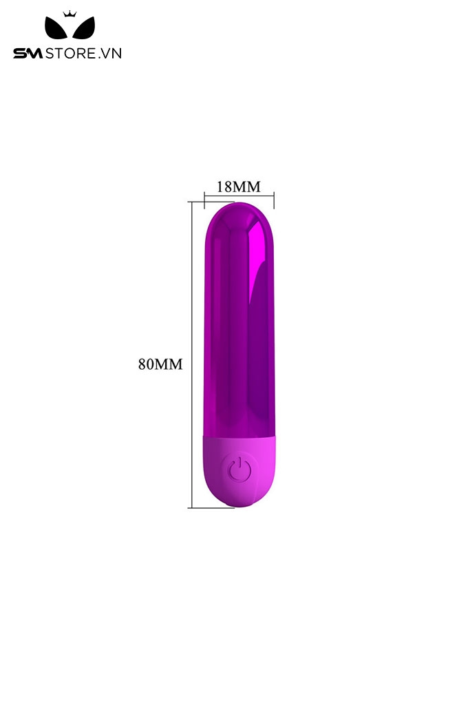 SMT3810 - Trứng rung mini silicon Pretty Love có 10 tần số dài 80mm