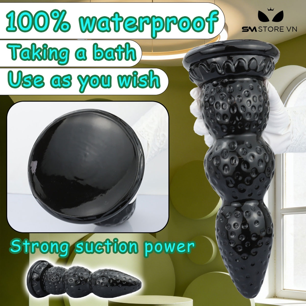 SMT3824 - Anal bead 3 tầng dính tường kết cấu như xúc tu dài 20 và 31cm