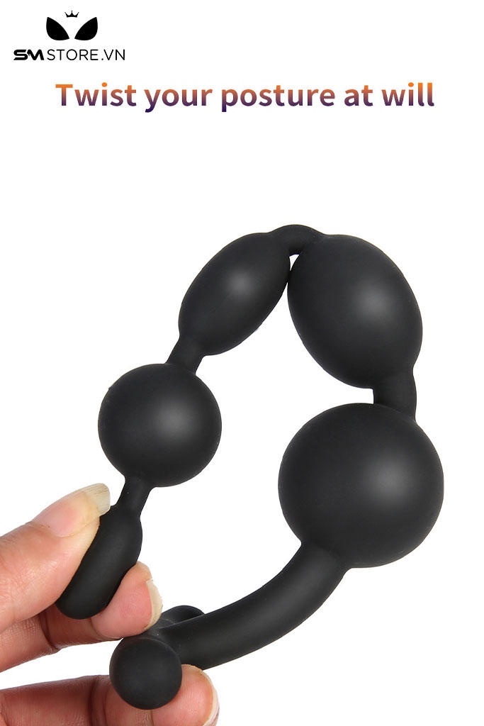 SMT3830 - Đồ chơi hậu môn anal beads với chuỗi hạt 7 tầng silicon