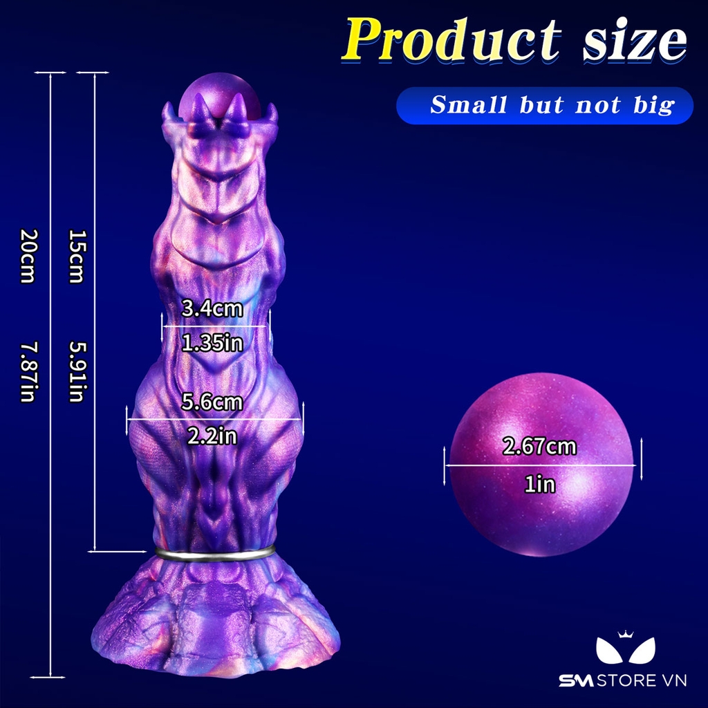 SMT3840 - Dương vật giả monster bắn trứng dài 20cm silicon gắn tường