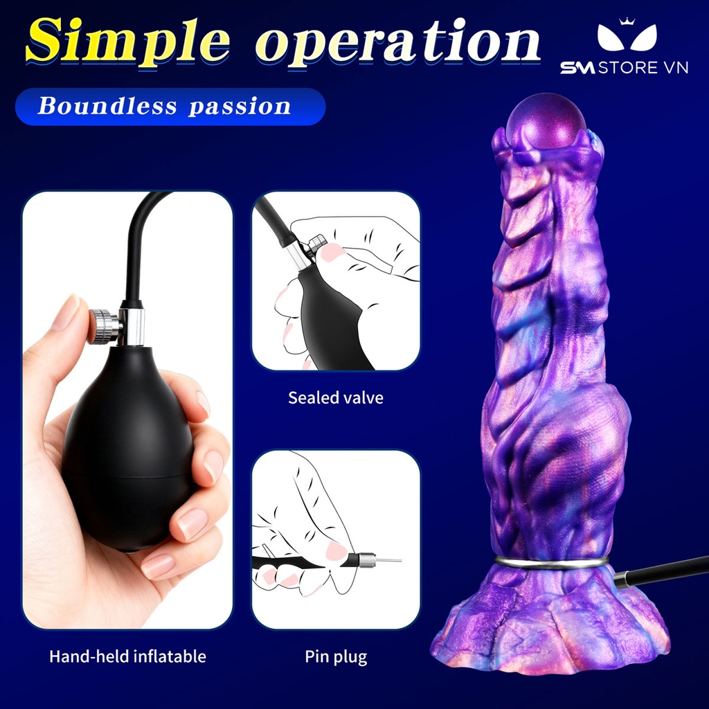 SMT3840 - Dương vật giả monster bắn trứng dài 20cm silicon gắn tường