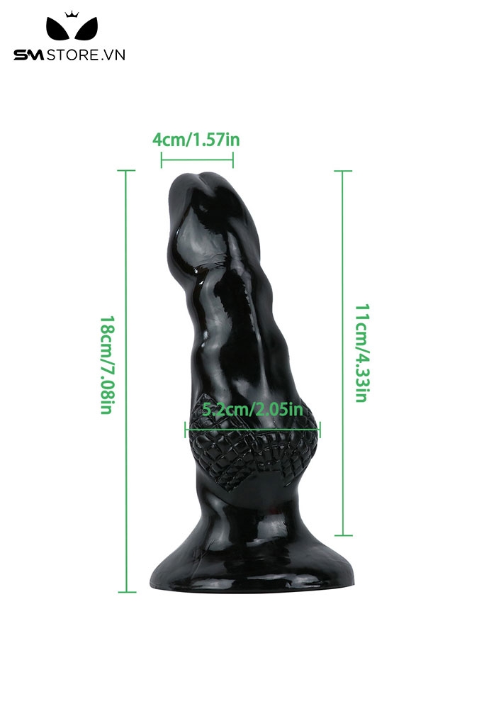 SMT3903 - Chim giả gắn tường silicon đàn hồi dài 18cm bề mặt trơn